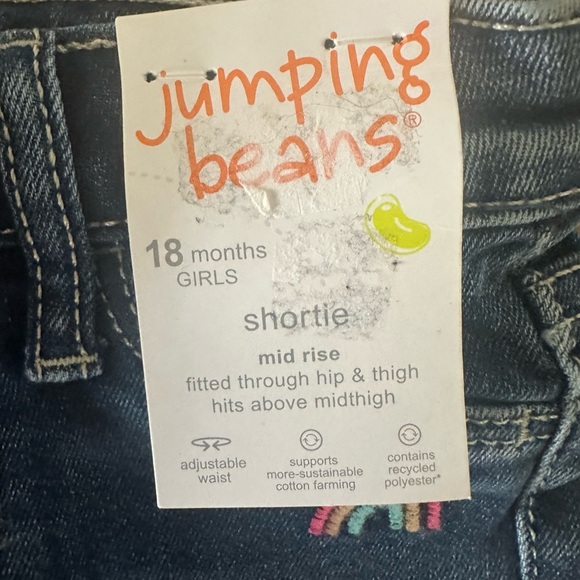 NWT Jumping Beans Blue Denim Unicorn Shorts - Picture 2 of 4